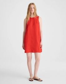 Mini Shift Dress in 100% Linen at Madewell